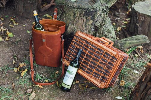 Piel Leather Double Deluxe Wine Carrier 11