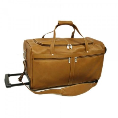 Piel Leather Duffel On Wheels