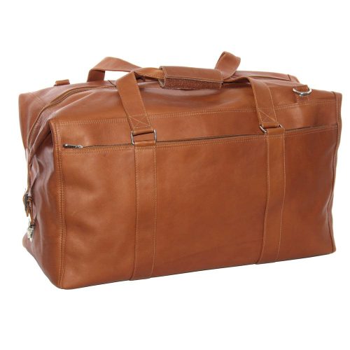 Piel Leather Extra Large Zip Pocket Duffel 5