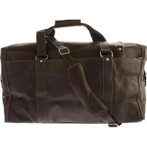 Piel Leather Extra Large Zip-Pocket Duffel