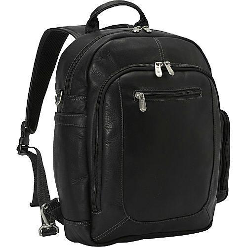 Piel Leather Laptop Backpack/Shoulder Bag