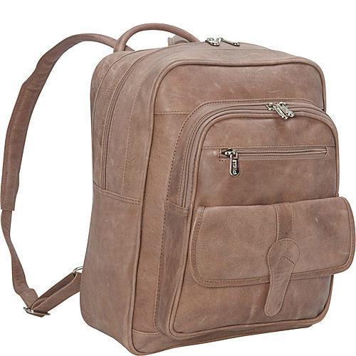 Piel Leather Medium Buckle Flap Backpack