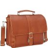 Piel Leather Small Flap-Over Laptop Brief