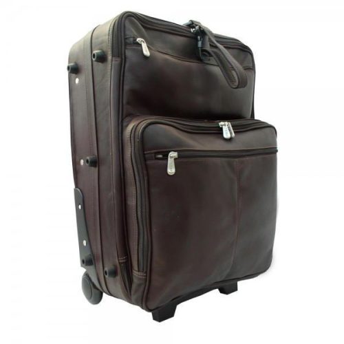 piel leather 22 wheeled traveler 4