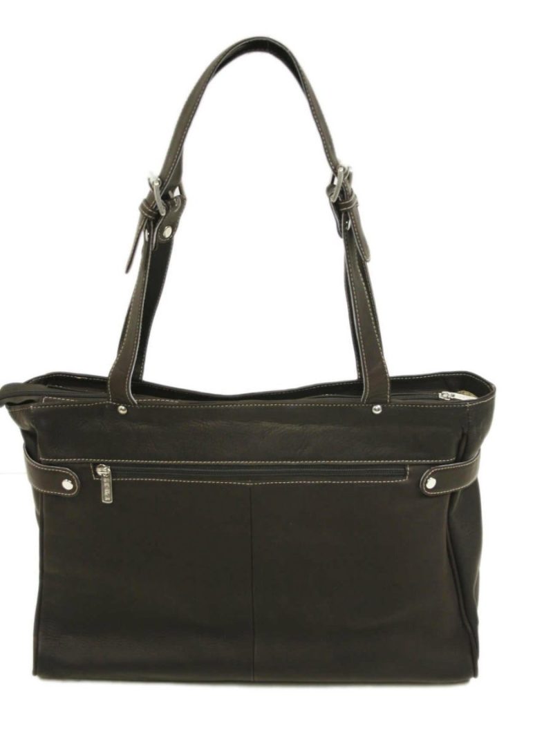 piel leather belted computer tote 6