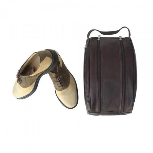 piel leather double compartment shoe bag 2