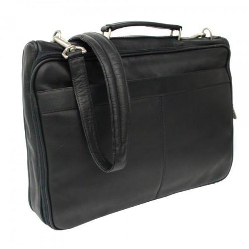 piel leather double executive computer bag 6