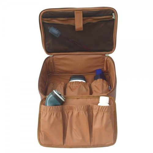 piel leather hanging cosmetic utility kit 2