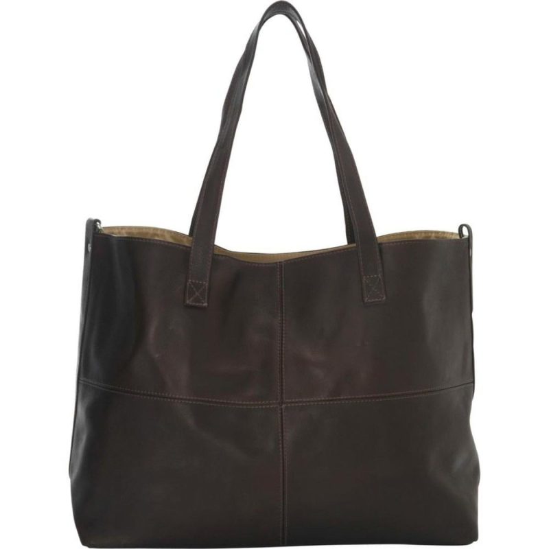 piel leather large open multi purpose tote 3