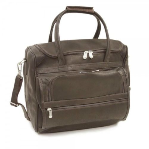 piel leather small computer carry all bag 7